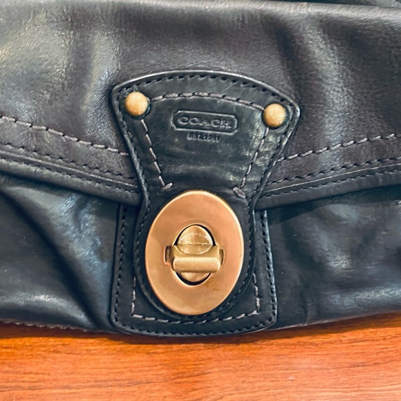 SOLD🌟2xHP🌟Coach Legacy 65th Anniversary Black Vachetta Leather Bag - Picture 5 of 16